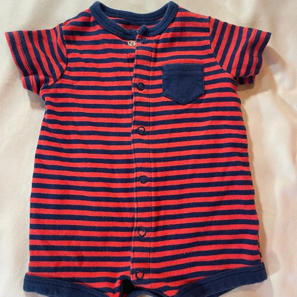 Assorted Boys’ One Pieces Sets w/Fleece Hoodie, Multiple Brands, Size 0-3 months